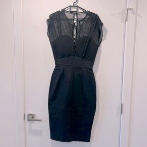 Stop Staring - Classic Black Pin-Up Style Dress (L)
